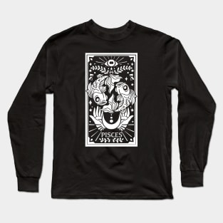 Pisces - Tarot Style Long Sleeve T-Shirt